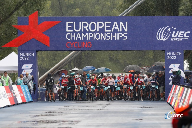European Championships Munich 2022 - 2022 UEC Road Elite European Championships - Women's Cross-country - 21/08/2022 - Scenery - Start - photo Ivan Benedetto/UEC/SprintCyclingAgency?2022